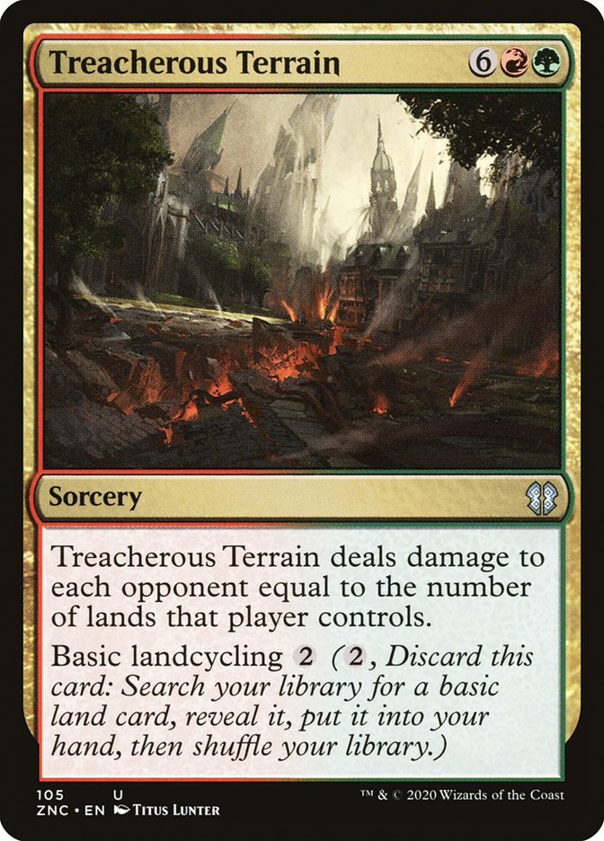 Treacherous Terrain - [Foil] Zendikar Rising Commander (ZNC)