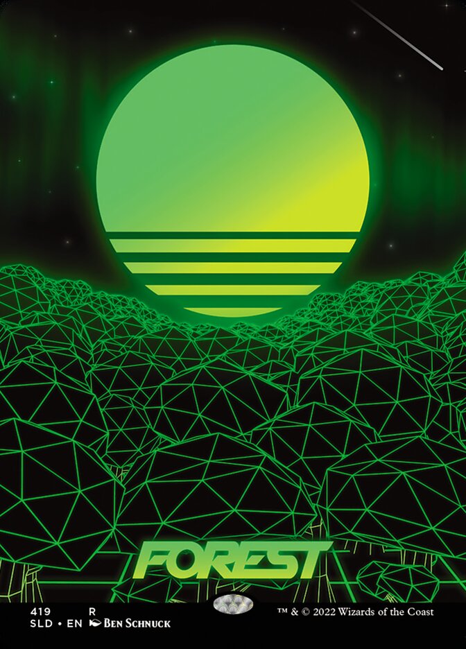 Forest (419) - [Foil, Borderless] Secret Lair Drop (SLD)
