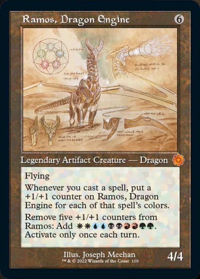 Ramos, Dragon Engine - [Foil, Schematic] The Brothers' War Retro Artifacts (BRR)