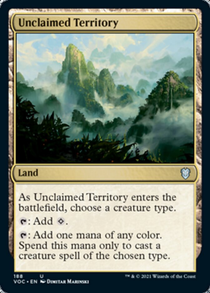 Unclaimed Territory - [Foil] Crimson Vow Commander (VOC)