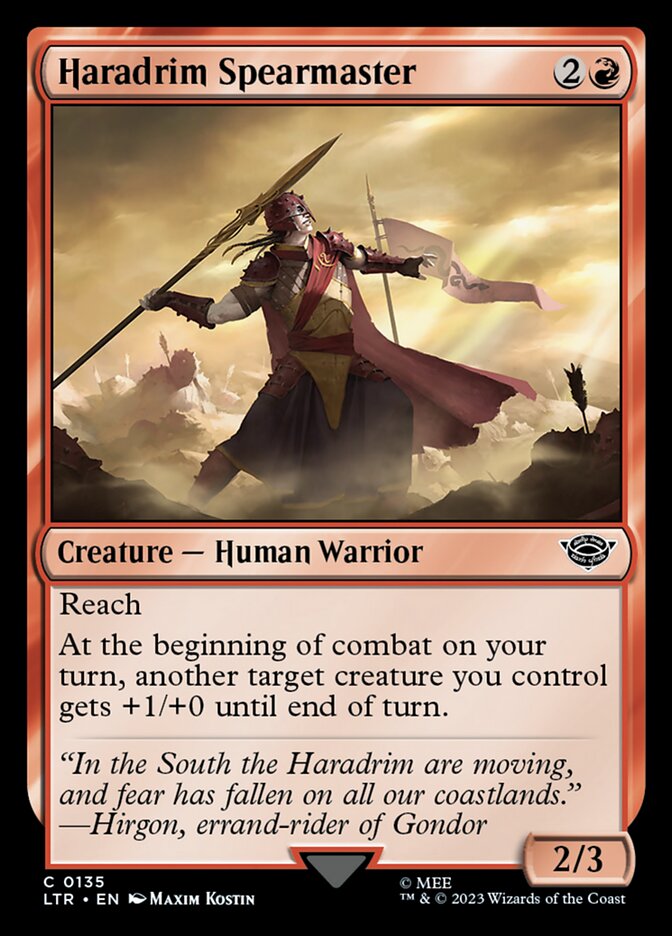 Haradrim Spearmaster - [Foil] The Lord of the Rings: Tales of Middle-earth (LTR)