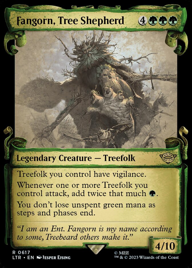 Fangorn, Tree Shepherd - [Foil, Showcase Scroll] The Lord of the Rings: Tales of Middle-earth (LTR)