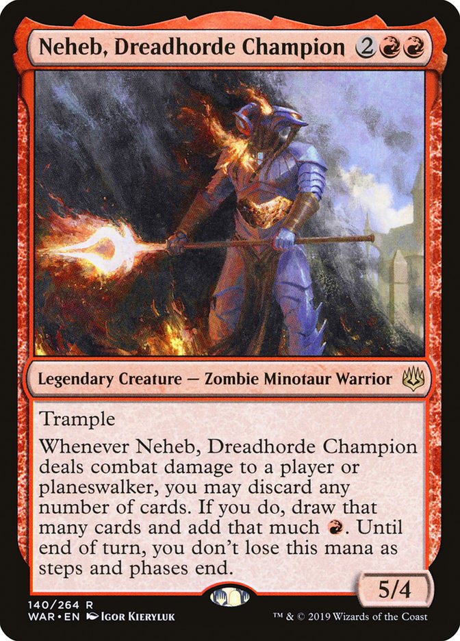 Neheb, Dreadhorde Champion - [Foil] War of the Spark (WAR)