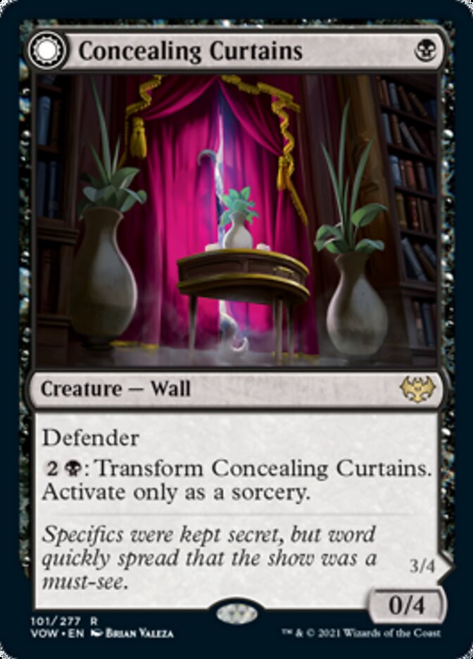 Concealing Curtains // Revealing Eye - [Foil] Innistrad: Crimson Vow (VOW)