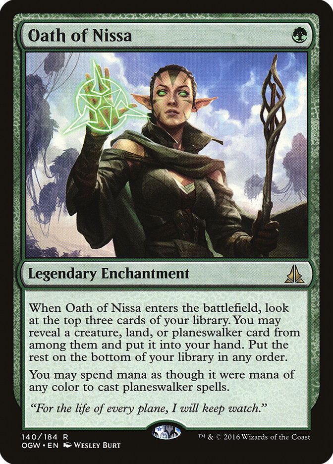 Oath of Nissa - [Foil] Oath of the Gatewatch (OGW)