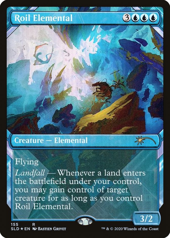 Roil Elemental (155) - [Foil, Showcase] Secret Lair Drop (SLD)