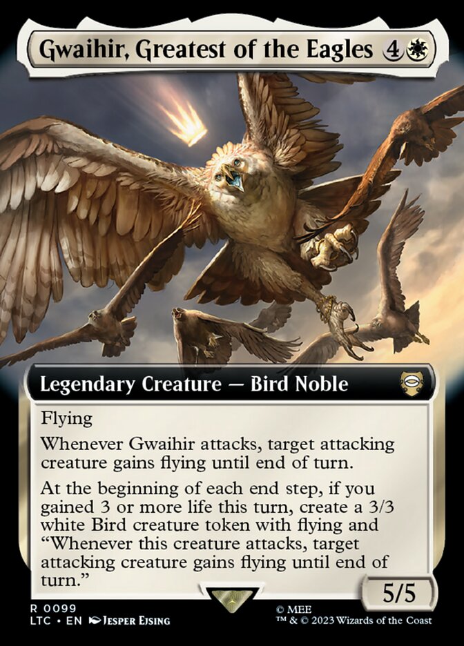 Gwaihir, Greatest of the Eagles - [Extended Art] Tales of Middle-earth Commander (LTC)