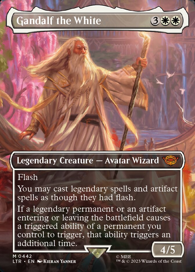 Gandalf the White - [Foil, Borderless] The Lord of the Rings: Tales of Middle-earth (LTR)