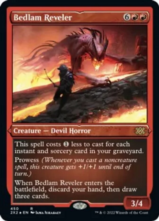 Bedlam Reveler - [Etched Foil] Double Masters 2022 (2X2)