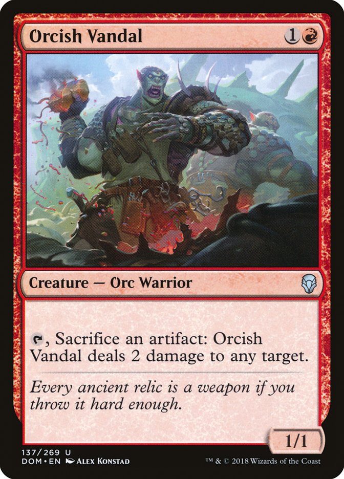 Orcish Vandal - [Foil] Dominaria (DOM)
