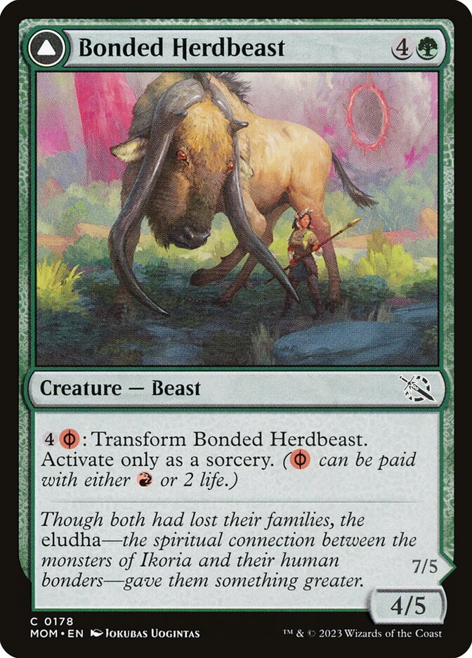 Bonded Herdbeast // Plated Kilnbeast - [Foil] March of the Machine (MOM)