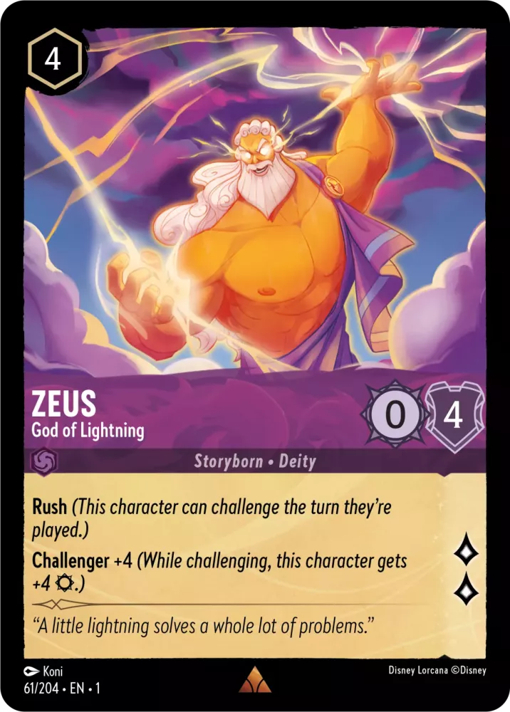 Zeus - God of Lightning - [Foil] The First Chapter (1)
