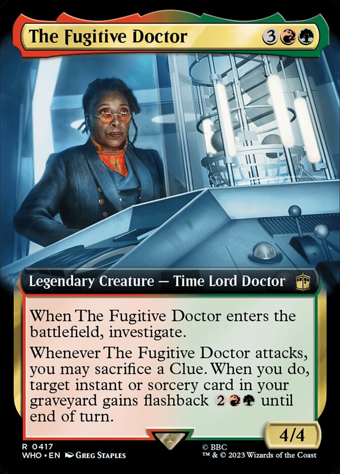 The Fugitive Doctor - [Foil, Extended Art] Doctor Who (WHO)