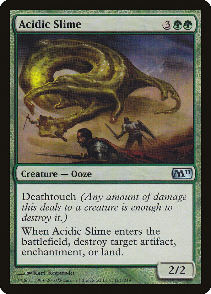 Acidic Slime - [Foil] Magic 2011 (M11)