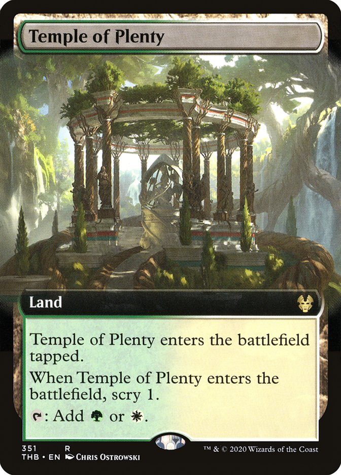 Temple of Plenty - [Foil, Extended Art] Theros Beyond Death (THB)