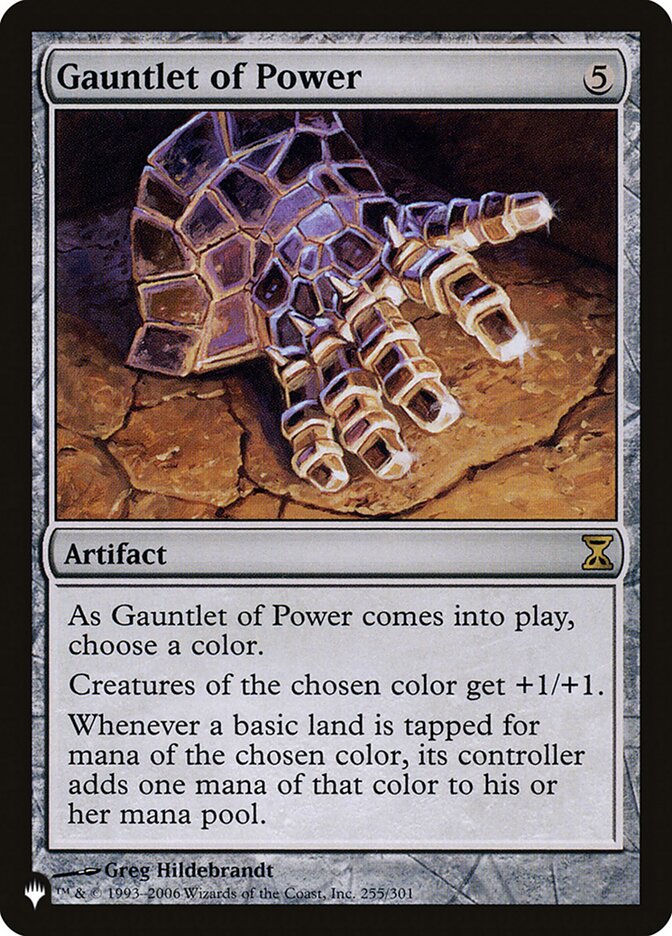 Gauntlet of Power - The List (PLIST)