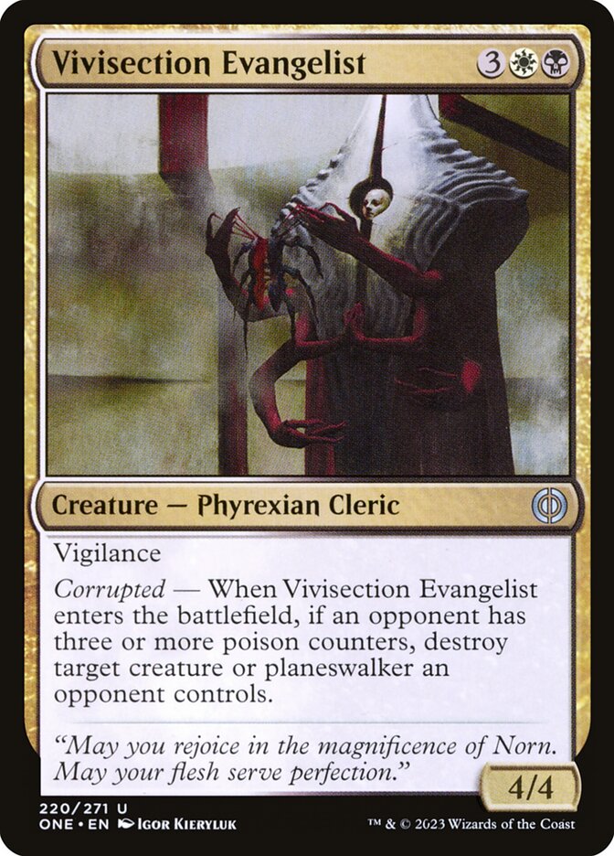 Vivisection Evangelist - [Foil] Phyrexia: All Will Be One (ONE)