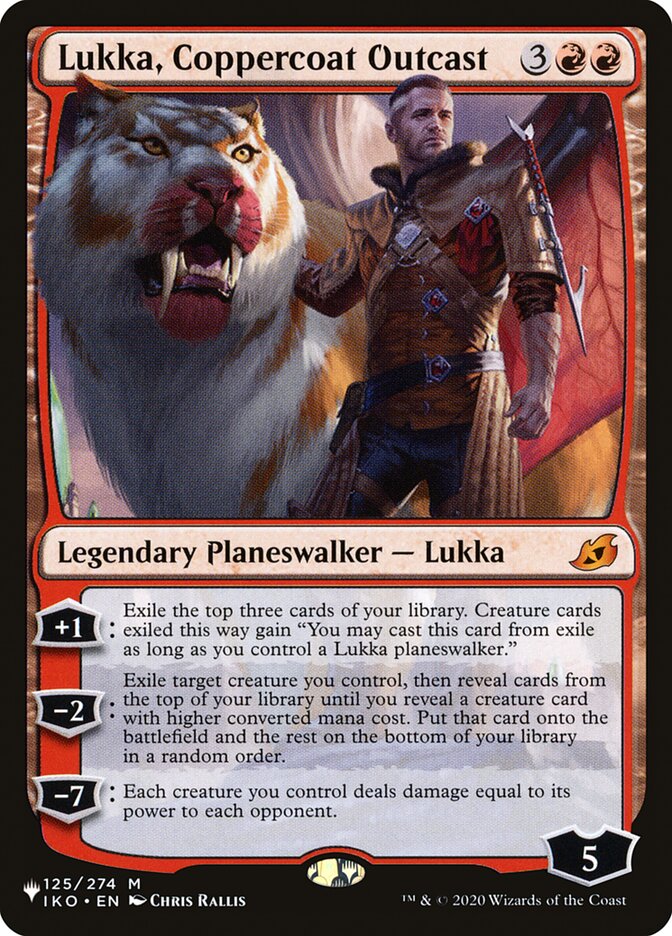Lukka, Coppercoat Outcast - [Foil] The List (PLIST)
