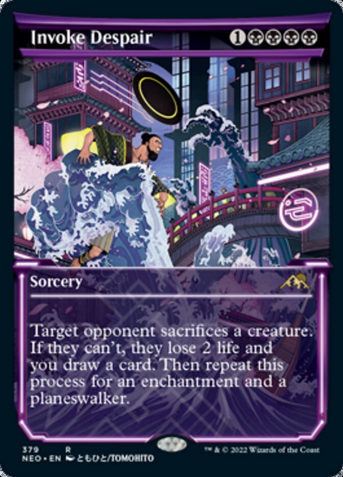 Invoke Despair - [Foil, Showcase] Kamigawa: Neon Dynasty (NEO)