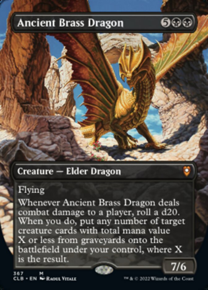 Ancient Brass Dragon - [Borderless] Commander Legends: Battle for Baldur's Gate (CLB)