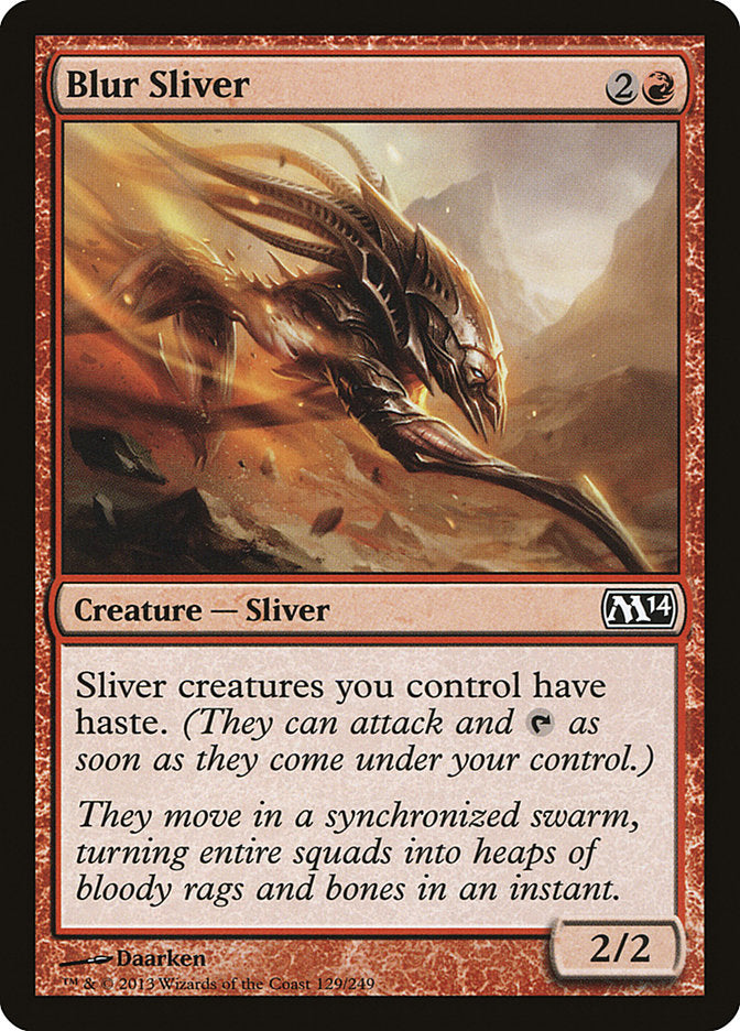 Blur Sliver - [Foil] Magic 2014 (M14)
