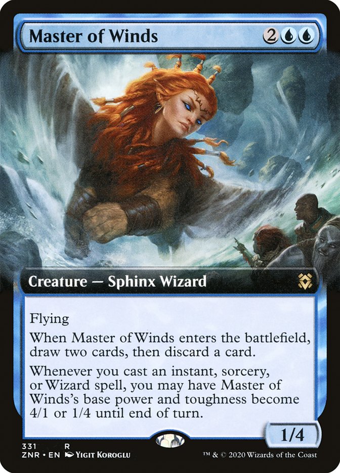 Master of Winds - [Foil, Extended Art] Zendikar Rising (ZNR)