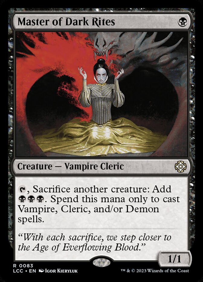Master of Dark Rites - Lost Caverns of Ixalan Commander (LCC)