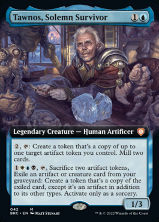 Tawnos, Solemn Survivor - [Extended Art] The Brothers' War Commander (BRC)