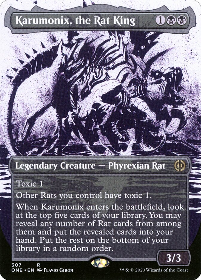 Karumonix, the Rat King - [Foil, Showcase] Phyrexia: All Will Be One (ONE)