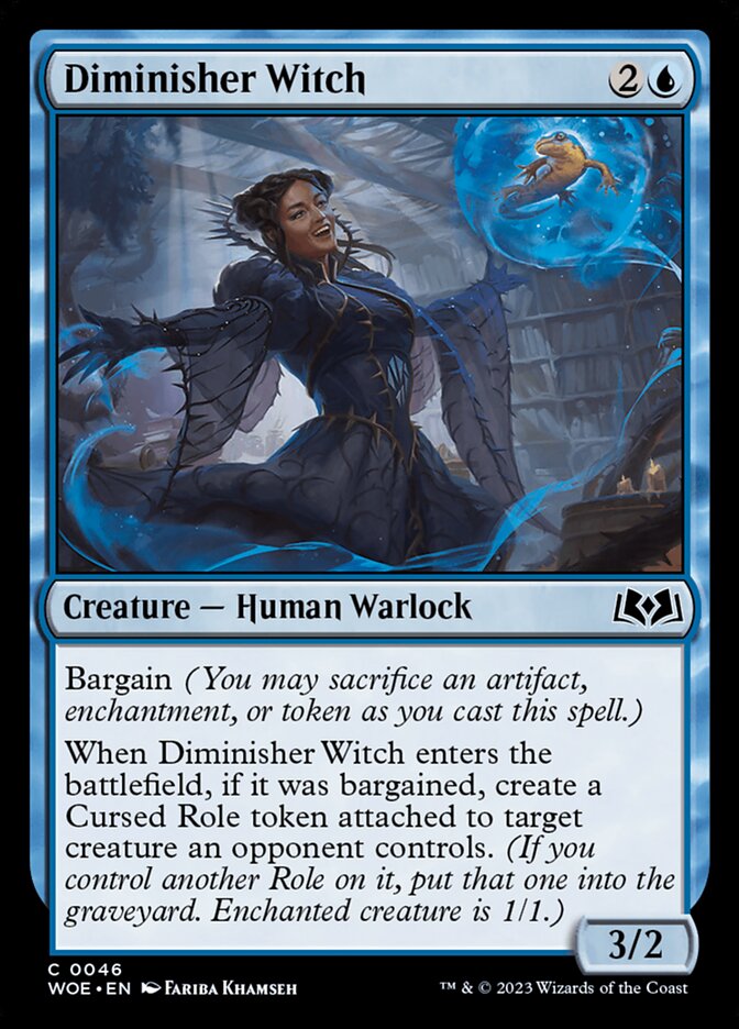 Diminisher Witch - [Foil] Wilds of Eldraine (WOE)