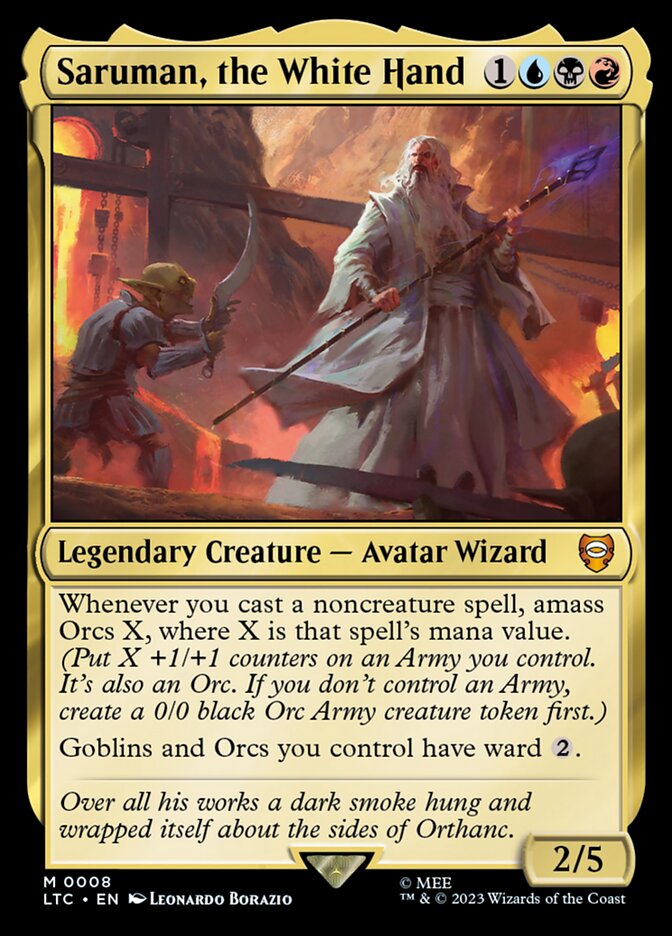 Saruman, the White Hand - [Foil] Tales of Middle-earth Commander (LTC)