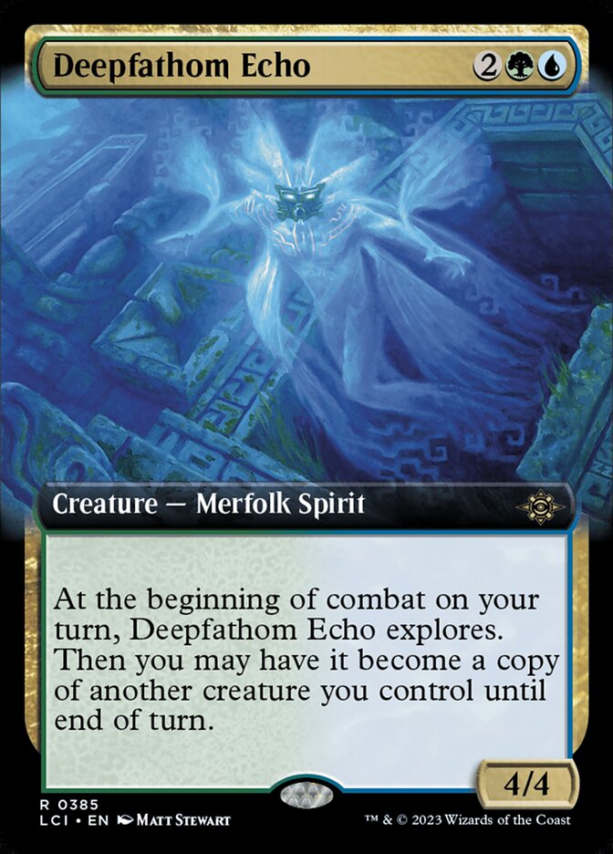 Deepfathom Echo - [Foil, Extended Art] The Lost Caverns of Ixalan (LCI)