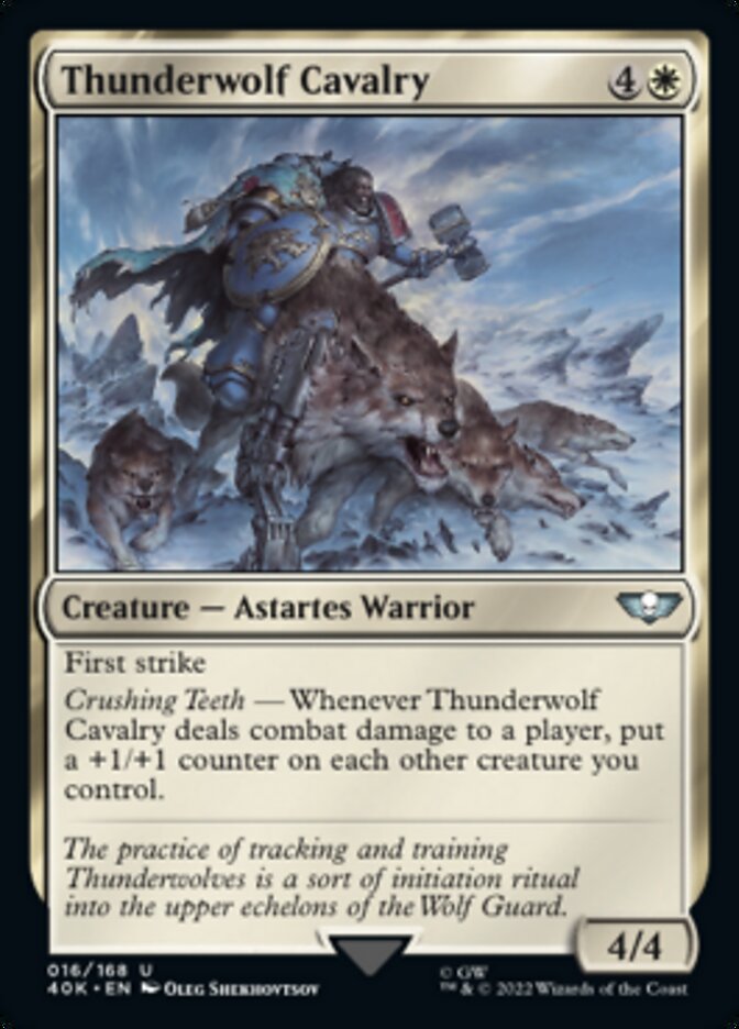 Thunderwolf Cavalry - [Surge Foil] Warhammer 40,000 Commander (40K)
