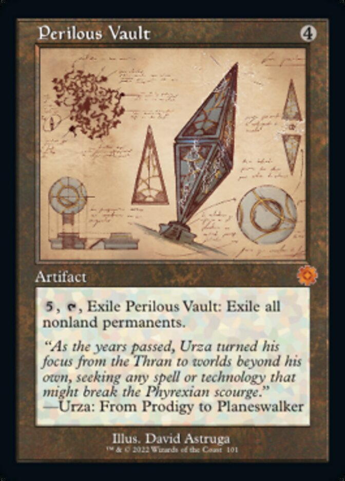 Perilous Vault - [Foil, Schematic] The Brothers' War Retro Artifacts (BRR)