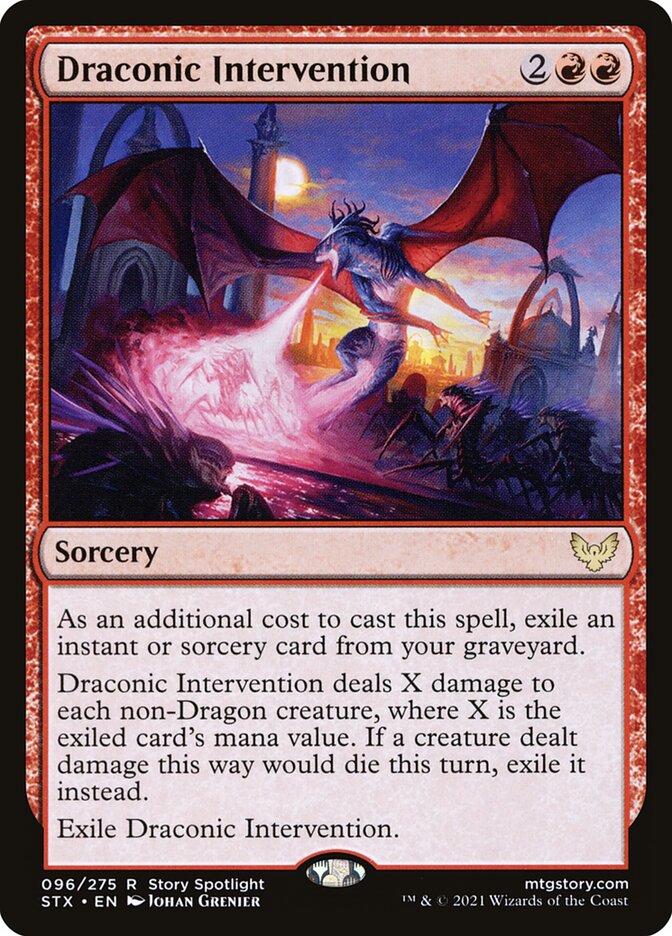 Draconic Intervention - [Foil] Strixhaven: School of Mages (STX)