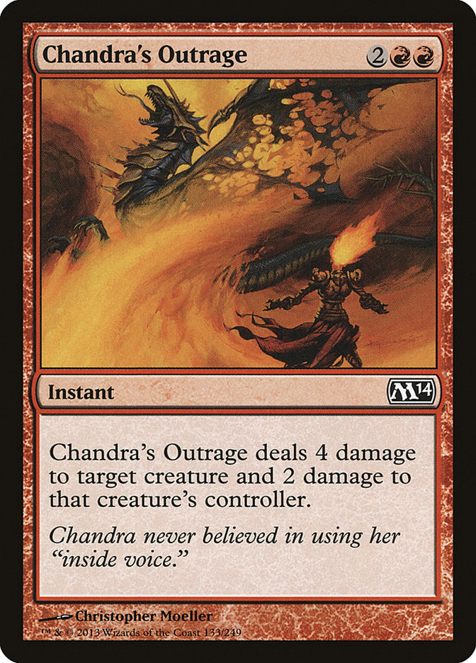 Chandra's Outrage - [Foil] Magic 2014 (M14)