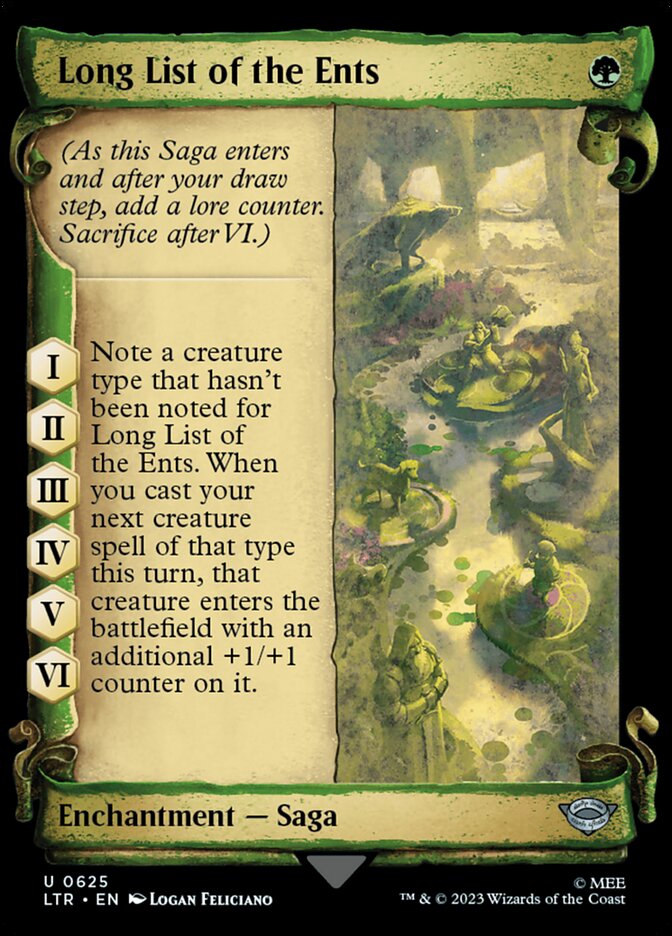 Long List of the Ents - [Foil, Showcase Scroll] The Lord of the Rings: Tales of Middle-earth (LTR)