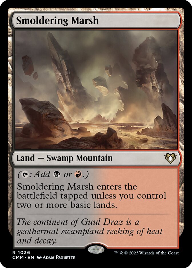 Smoldering Marsh - [Foil] Commander Masters (CMM)