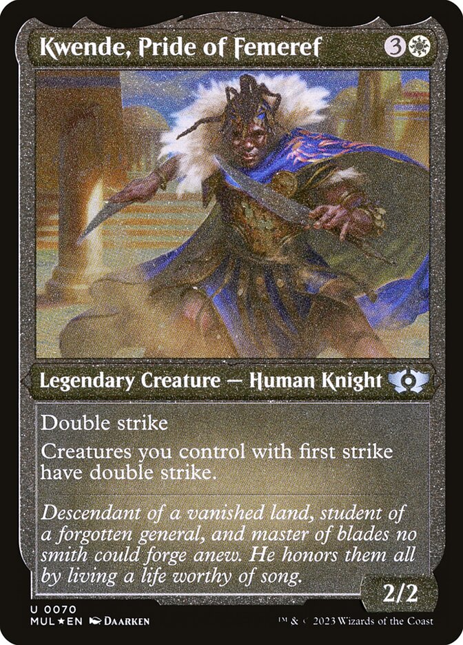 Kwende, Pride of Femeref - [Etched Foil] Multiverse Legends (MUL)