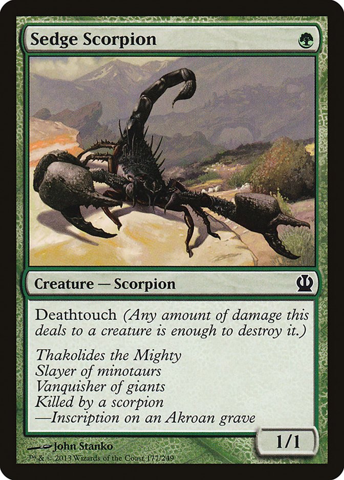 Sedge Scorpion - [Foil] Theros (THS)