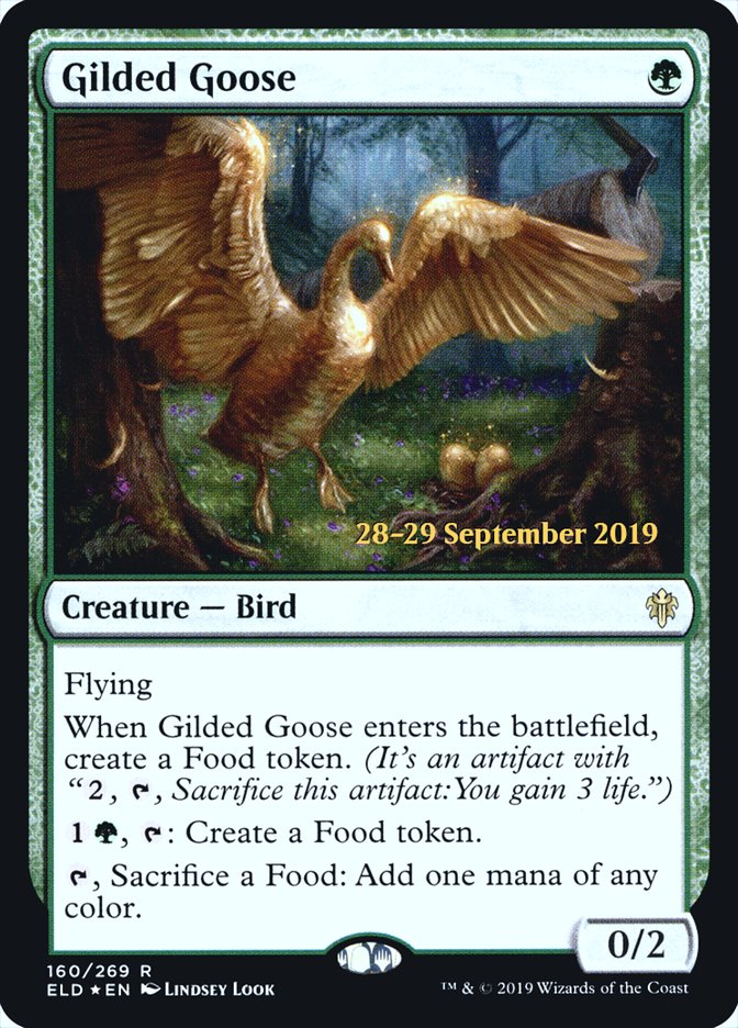 Gilded Goose - [Foil, Promo] Throne of Eldraine Promos (PELD)