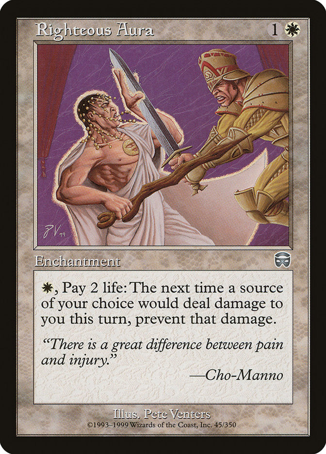 Righteous Aura - Mercadian Masques (MMQ)