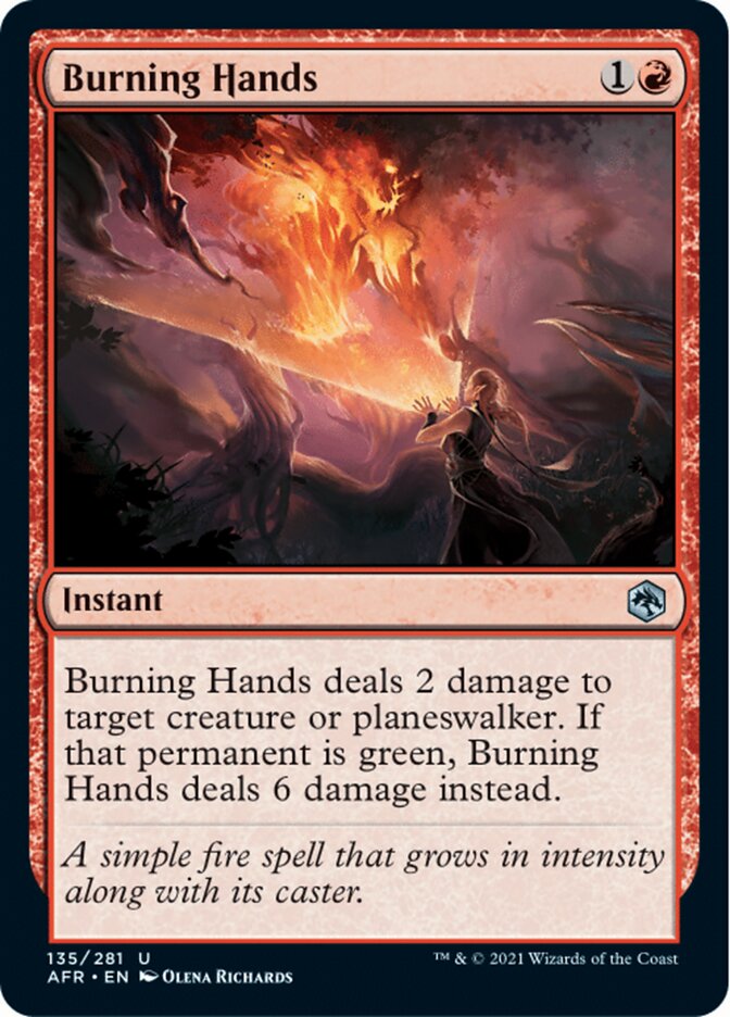 Burning Hands - [Foil] Adventures in the Forgotten Realms (AFR)