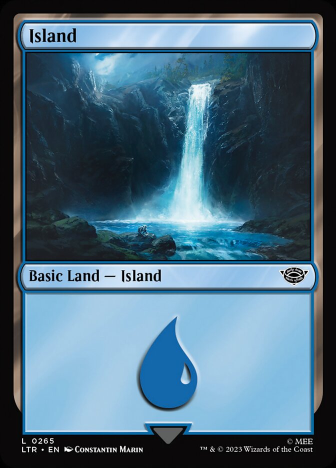 Island (265) - [Foil] The Lord of the Rings: Tales of Middle-earth (LTR)