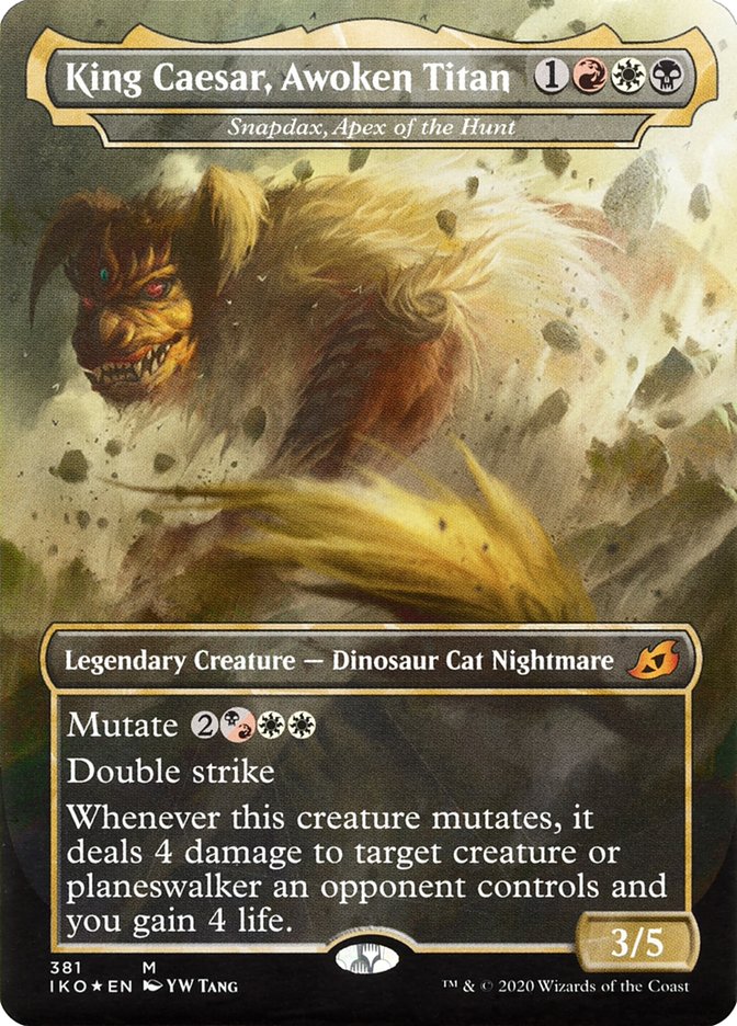 King Caesar, Awoken Titan - Snapdax, Apex of the Hunt - [Foil] Ikoria: Lair of Behemoths (IKO)