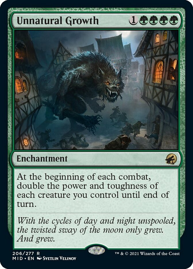 Unnatural Growth - [Foil] Innistrad: Midnight Hunt (MID)