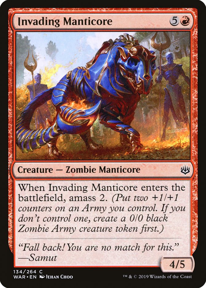 Invading Manticore - [Foil] War of the Spark (WAR)