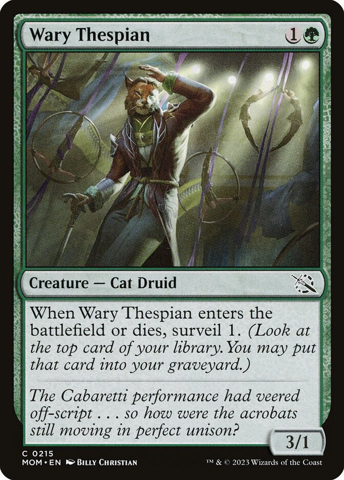 Wary Thespian - [Foil] March of the Machine (MOM)