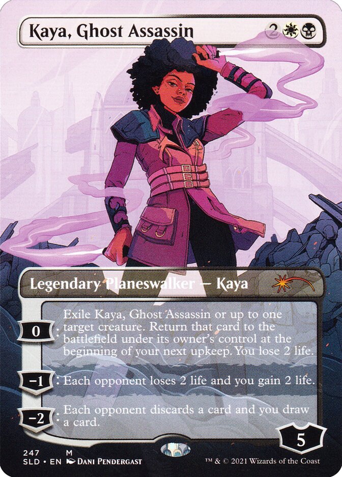 Kaya, Ghost Assassin (247) - [Foil, Borderless] Secret Lair Drop (SLD)