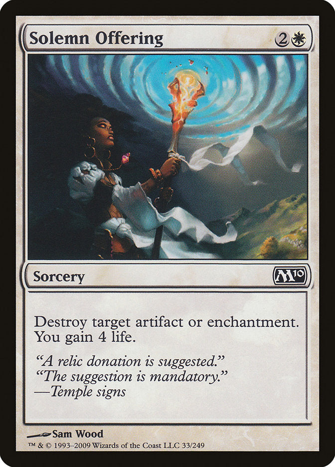 Solemn Offering - [Foil] Magic 2010 (M10)